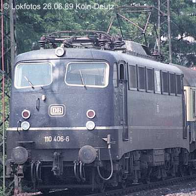 Kein weiteres Foto der Lok 406 vorhanden