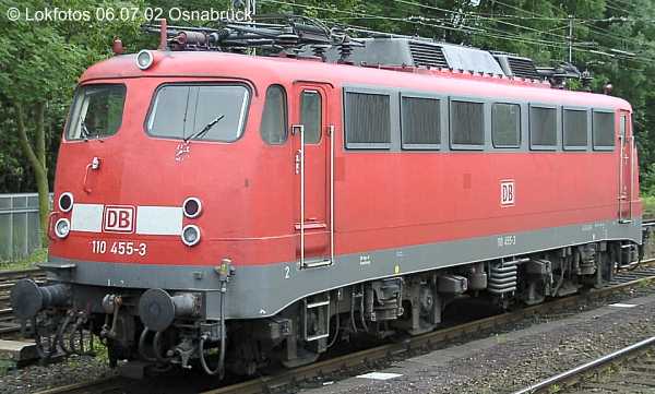 Kein weiteres Foto der Lok 455 vorhanden