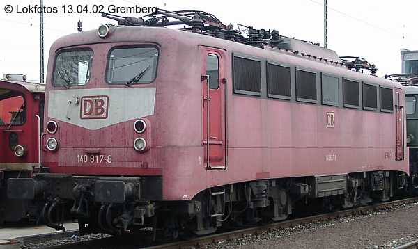 Kein weiteres Foto der Lok 817 vorhanden
