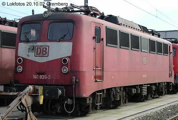Kein weiteres Foto der Lok 839 vorhanden