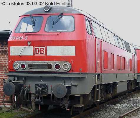 Kein weiteres Foto der Lok 040 vorhanden