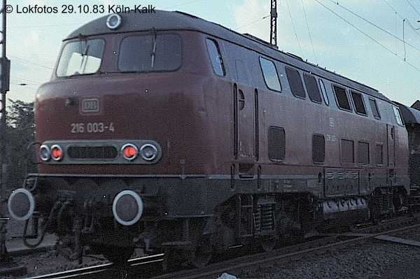 Kein weiteres Foto der Lok 003 vorhanden