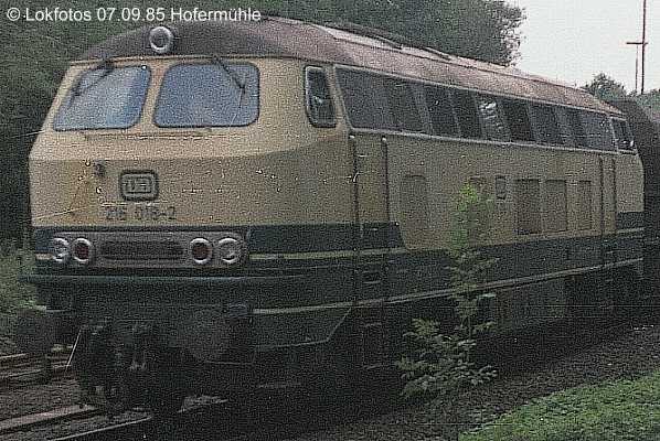 Kein weiteres Foto der Lok 018 vorhanden