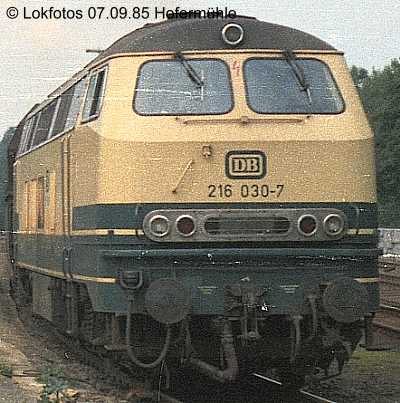 Kein weiteres Foto der Lok 030 vorhanden