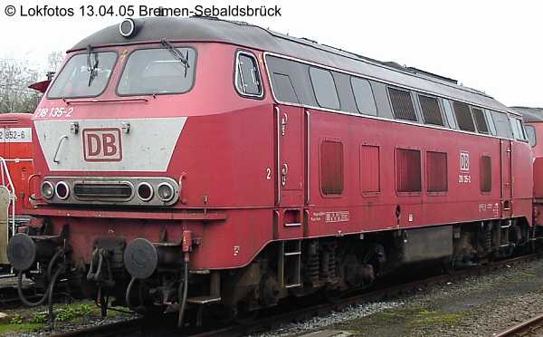 Kein weiteres Foto der Lok 135 vorhanden