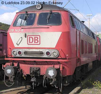 Kein weiteres Foto der Lok 143 vorhanden