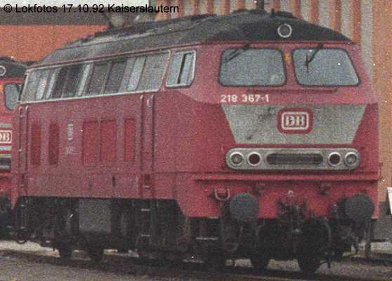 Kein weiteres Foto der Lok 367 vorhanden
