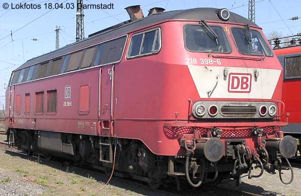 Kein weiteres Foto der Lok 398 vorhanden
