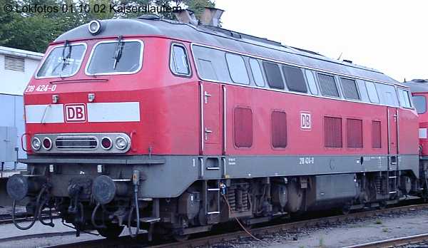 Kein weiteres Foto der Lok 424 vorhanden