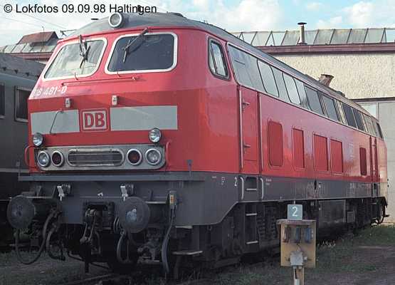 Kein weiteres Foto der Lok 481 vorhanden