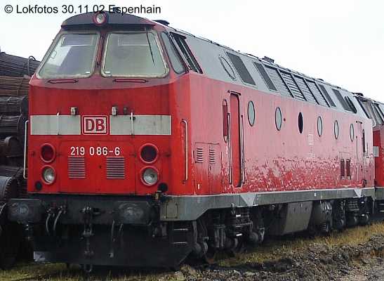 Kein weiteres Foto der Lok 086 vorhanden