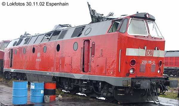 Kein weiteres Foto der Lok 115 vorhanden