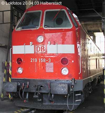 Kein weiteres Foto der Lok 158 vorhanden