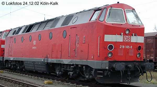 Kein weiteres Foto der Lok 165 vorhanden
