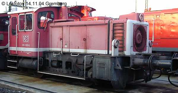 Kein weiteres Foto der Lok 222 vorhanden